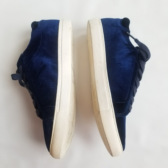 new Kenneth Cole Reaction Joey Blue Velvet Rose Shoes 9 - Picture 4 of 12